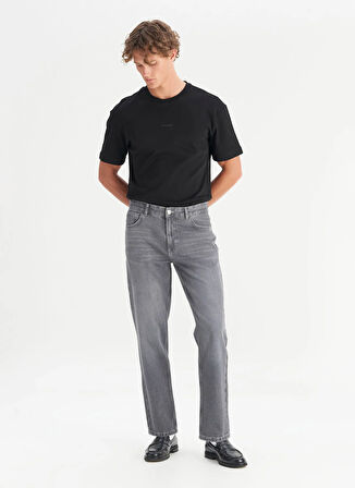 Wrangler Normal Bel Relaxed Gri Erkek Denim Pantolon FRNK0000725 Gri Denim Pantolon