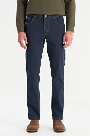 Texas Straight Fit Düz Kesim Normal Bel Pamuklu Esnek Siyah Denim Pantolon