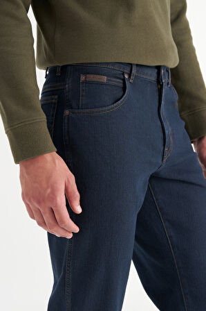 Texas Straight Fit Düz Kesim Normal Bel Pamuklu Esnek Siyah Denim Pantolon