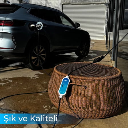 Hims 3.7kW 10 Metre Kablolu Ev Tipi Taşınabilir Elektrikli Araç Şarj İstasyonu HCTK-G-3-10