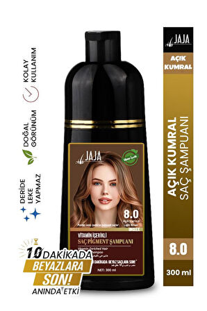 Jaja Vitamin İçerikli Saç Pigment Şampuanı Unisex 300 Ml 8.0 Açık Kumral