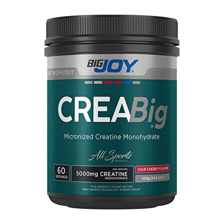 Big Joy Crea Big Micronized Creatine Powder 420 Gr - YEŞİL ELMA