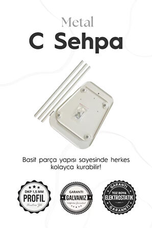 C Sehpa Koltuk Sehpası Yan Sehpa Zigon Sehpa Servis ve Kahve Seehpası