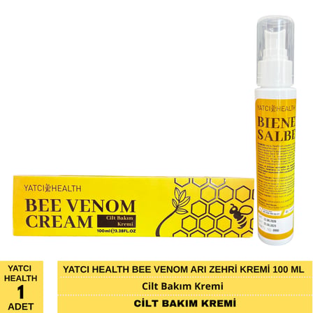 Yatcı Health Bee Venom Arı Zehri Kremi 100 Ml