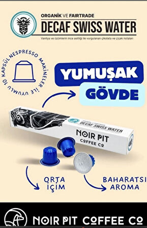 Decaf Swiss Water 30 Adet Kapsül Kahve