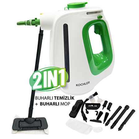 WHL-622B 2-in-1 Buharlı Temizlik Makinesi – El Tipi ve Mop Başlıklı, Yüksek Güçlü, Çok Amaçlı ve Kompakt Tasarım