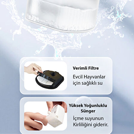 Evcil Hayvan Kedi Mama ve Su Otomatı Akıllı Besleme Ünitesi