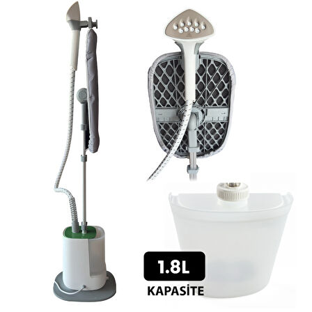 GS1321-BJ Dikey Ütü – 1800W Güç, Paslanmaz Çelik Başlık, 50 Saniyede Hazır