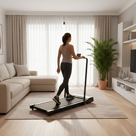 Uzaktan Kumandalı Katlanabilir Portatif Yürüyüş  ve Koşu Bandı – 1.5 HP 