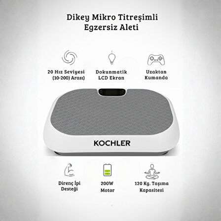 VibeCore Ev Tipi Dikey Mikro Titreşimli Egzersiz Aleti – Uzaktan Kumandalı Fitness Platformu