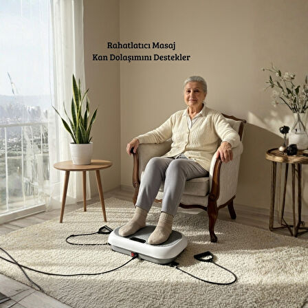 VibeCore Ev Tipi Dikey Mikro Titreşimli Egzersiz Aleti – Uzaktan Kumandalı Fitness Platformu