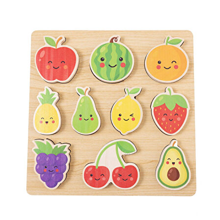 Bemi Meyveler 3D Ahşap Puzzle