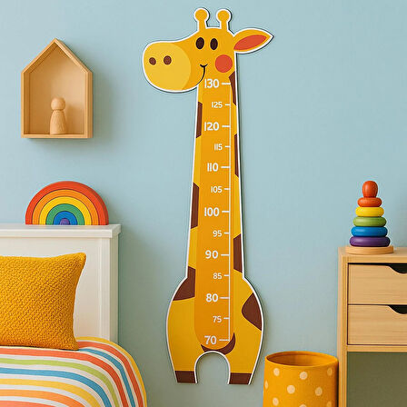 Hopiers Ahşap Montessori Zürafa Boy Cetveli