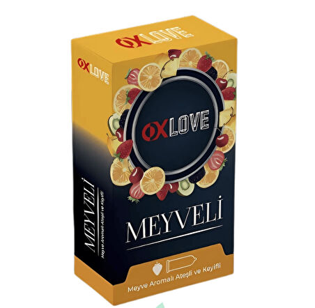 OXLOVE Meyve Aromalı Prezervatif 10'lu