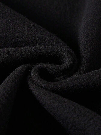 Unisex Oversize Bisiklet Yaka Basic Are You Ok Honey Baskılı Sweatshirt - SİYAH