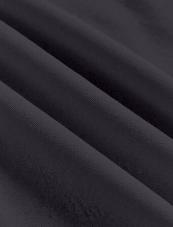 Unisex Oversize Bisiklet Yaka Basic Ocean Heart Baskılı Sweatshirt - FÜME