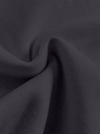 Unisex Oversize Bisiklet Yaka Basic Ocean Heart Baskılı Sweatshirt - FÜME