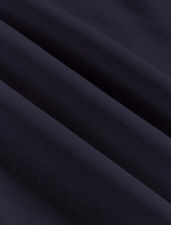 Unisex Oversize Bisiklet Yaka Basic Ocean Heart Baskılı Sweatshirt - LACİVERT