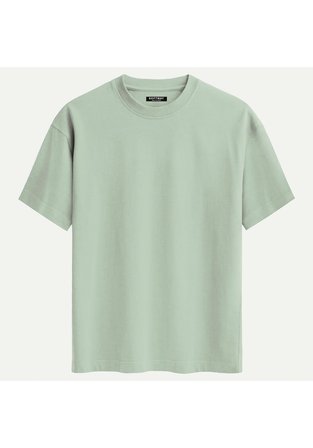 Unisex Bisiklet Yaka %100 Organik Pamuklu Kalın Dokulu Ferrari F40 Baskılı Oversize T-shirt - BEJ