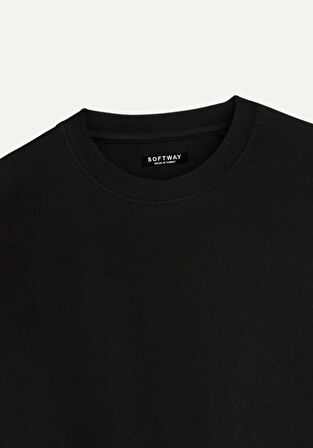 Unisex Bisiklet Yaka %100 Organik Pamuklu Kalın Dokulu Toyota Supra mk4 Baskılı Oversize T-shirt - SİYAH