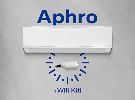 Aphro 18.000 Btu Duvar Tipi Inverter Klima A++ Beyaz +WIFI Kit