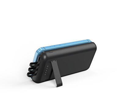 SNAPRON 10.000 Mah Vantuzlu Wireless Powerbank Dahili Çoklu Kablo 3in1 Kablolu Ve Kablosuz SNP-3007 Siyah