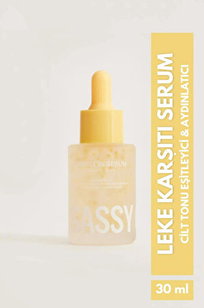 Sassy Go Leke Karşıtı Ve Cilt Tonu Eşitleyici Aydınlatıcı Spotless Serum (ARBUTİN,VİTAMİN C,NİACİNAMİDE) 30ml