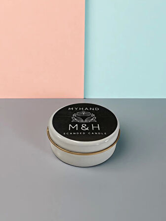 MyHand Soyawax Beyaz Teneke Amour Eternal Esans Kokulu Mum 60 Gr