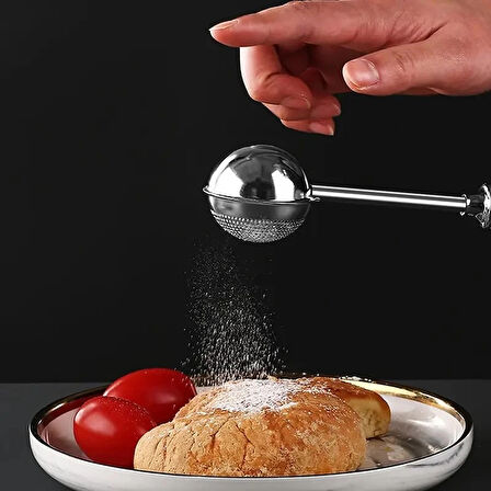 MyBru Paslanmaz Çelik Top Yaylı Çay Kahve Bitki Çayı Süzgeci