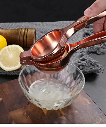 MyBru Rose Paslanmaz Çelik Limon Sıkacağı Narenciye sıkacağı (Büyük Boy)