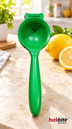 ByMyHand Döküm Yeşil Limon Sıkacağı Narenciye sıkacağı(Büyük Boy)