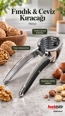 ByMyHand Metal Ceviz ve Fındık Kıracağı