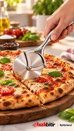 ByMyHand Paslanmaz Çelik Premium Pizza ve Hamur Kesici