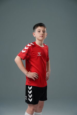 Hummel Line Antrenman Tişört Kırmızı Çocuk 