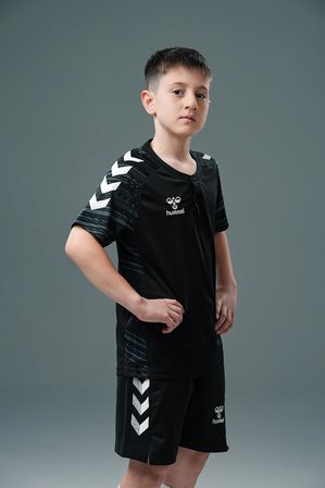 Hummel Line Kamp Tişört Siyah Çocuk