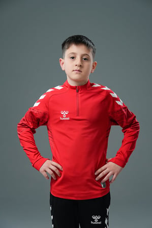 Hummel Line Antrenman Eşofman Üstü Kırmızı Çocuk