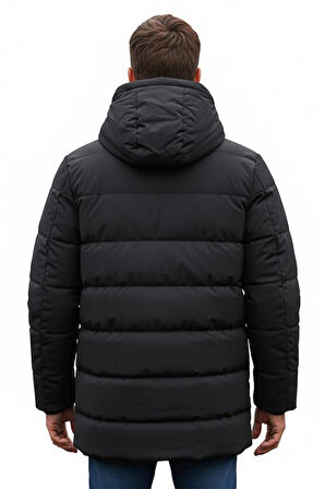 hummel Line Zip Coat Siyah Erkek Mont