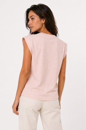 hummel Remiendo S/S 912323-3333 Pudra kadın T-shirt