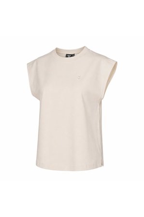 hummel Remiendo S/S 912323-9157 Krem kadın T-shirt