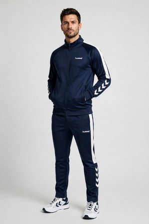 hummel Waden Track Suit 960050-7459 Lacivert Erkek Eşofman Takımı