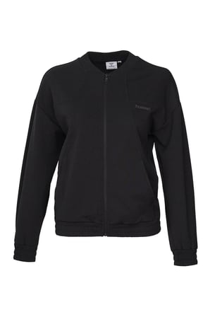 Hummel Regular Fit Kolej Yaka Fermuarlı Sweat Kadın SWEAT 922543-2001 SİYAH