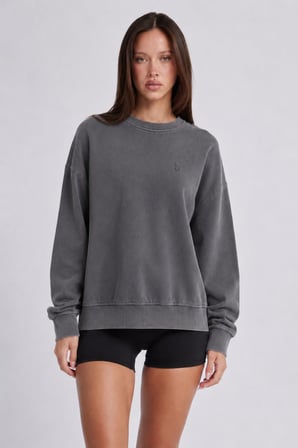 hummel Dellax Sweatshirt 922548-2001 Antrasit Kadın Sweatshirt