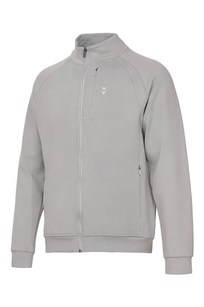 Hummel Pamuklu Dik Yaka Fermuarlı Sweat Erkek SWEAT 922581-2521 GRİ