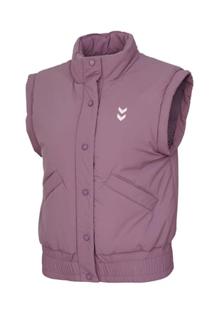 Hummel Logolu Yüksek Yaka Çıtçıtlı Yelek Kadın YELEK 940271-9715 GÜL KURUSU
