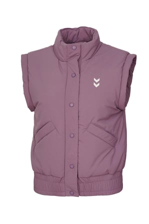 Hummel Logolu Yüksek Yaka Çıtçıtlı Yelek Kadın YELEK 940271-9715 GÜL KURUSU