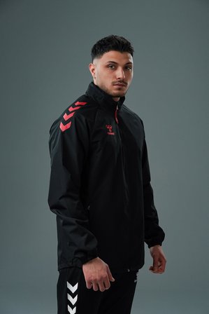 Hummel Line Yağmurluk Siyah-Kırmızı