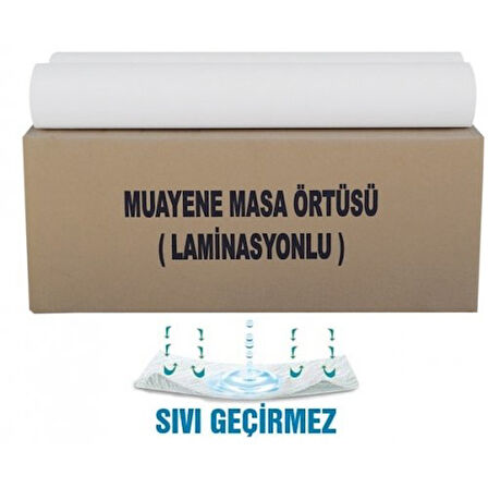 Medikalcim Muayene Masa Örtüsü Laminasyonlu 50 Metre-En:51 cm Lamine 1 Adet Rulo