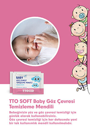 TTO SOFT Baby Göz Çevresi Temizleme Mendili