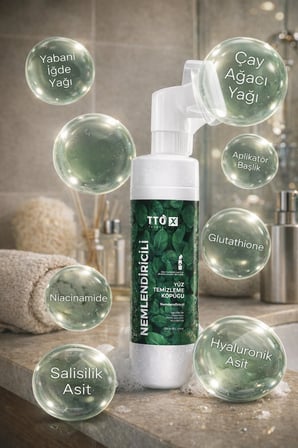 TTO-X Nemlendirici Yüz Köpüğü 200 ml 