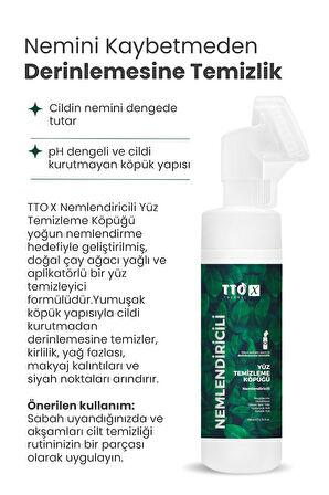 TTO-X Nemlendirici Yüz Köpüğü 200 ml – Lansman Fiyatı